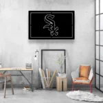 Chicago White Sox Metal Sign Sox Baseball Mark 1