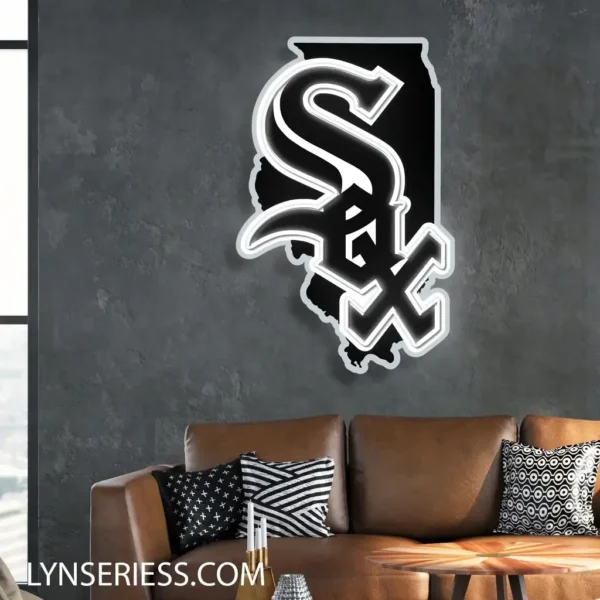 Chicago White Sox Neon Sign Chicago State Map 2