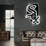 Chicago White Sox Neon Sign Chicago State Map 1