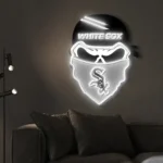 Chicago White Sox Neon Sign Skull 1