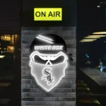 Chicago White Sox Neon Sign Skull 1