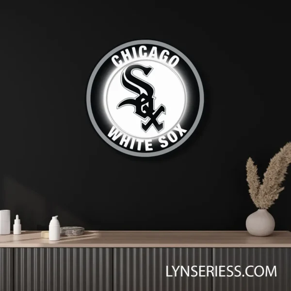 Chicago White Sox Neon Sign Sox Team Logo 2