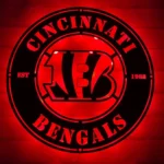 Cincinnati Bengals Metal Sign Bengals Ring Logo 1