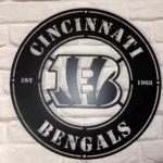 Cincinnati Bengals Metal Sign Bengals Ring Logo 1