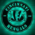 Cincinnati Bengals Metal Sign Bengals Ring Logo 1
