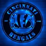 Cincinnati Bengals Metal Sign Bengals Ring Logo 1