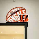 Cincinnati Bengals Metal Sign Football Letter B 1