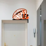 Cincinnati Bengals Metal Sign Football Letter B 1