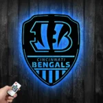 Cincinnati Bengals Metal Sign Shield Shape 1