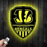 Cincinnati Bengals Metal Sign Shield Shape 1