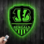 Cincinnati Bengals Metal Sign Shield Shape 1