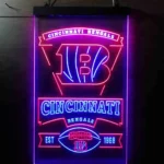 Cincinnati Bengals Neon Sign Est 1968 1