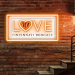 Cincinnati Bengals Neon Sign Love Sign 1