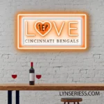 Cincinnati Bengals Neon Sign Love Sign 1
