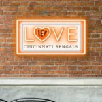 Cincinnati Bengals Neon Sign Love Sign 1