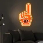 Cincinnati Bengals Neon Sign Nfl Foam Finger 1