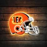 Cincinnati Bengals Neon Sign Nfl Football Helmet Acrylic Led 1