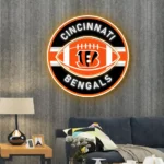 Cincinnati Bengals Neon Sign Rugby Acrylic 1