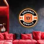 Cincinnati Bengals Neon Sign Rugby Acrylic 1