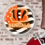 Cincinnati Bengals Neon Sign Us Pennant Acrylic 1