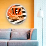 Cincinnati Bengals Neon Sign Us Pennant Acrylic 1
