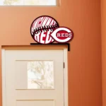 Cincinnati Reds Metal Sign Reds Ball Logo 1