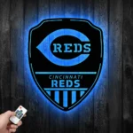 Cincinnati Reds Metal Sign Shield Shape 1