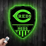 Cincinnati Reds Metal Sign Shield Shape 1