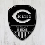 Cincinnati Reds Metal Sign Shield Shape 1