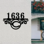 Cincinnati Reds Metal Sign Tailored Mlb Monogram Metal House Number Sign 1