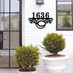 Cincinnati Reds Metal Sign Tailored Mlb Monogram Metal House Number Sign 1