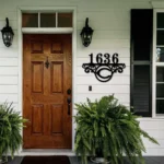 Cincinnati Reds Metal Sign Tailored Mlb Monogram Metal House Number Sign 1