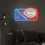 Cincinnati Reds Neon Sign Mlb Logo 1