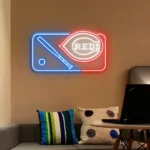 Cincinnati Reds Neon Sign Mlb Logo 1