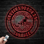 Cleveland Browns Metal Sign Custom Nfl 1