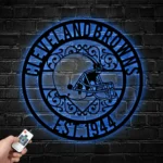Cleveland Browns Metal Sign Custom Nfl 1