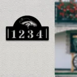 Cleveland Browns Metal Sign Nfl Metal House Number Sign 1