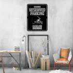 Cleveland Browns Metal Sign Reserved Parking Logo 1