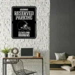 Cleveland Browns Metal Sign Reserved Parking Logo 1