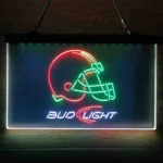 Cleveland Browns Neon Sign Detailed Bud Light 3 Color 1