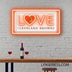 Cleveland Browns Neon Sign Love Sign 1