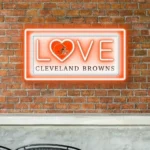 Cleveland Browns Neon Sign Love Sign 1