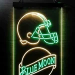 Cleveland Browns Neon Sign Navy Moon Est 1946 1