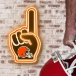 Cleveland Browns Neon Sign Nfl Foam Finger 1