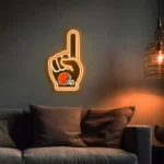 Cleveland Browns Neon Sign Nfl Foam Finger 1