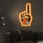 Cleveland Browns Neon Sign Nfl Foam Finger 1