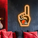 Cleveland Browns Neon Sign Nfl Foam Finger 1