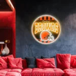 Cleveland Browns Neon Sign Vintage Acrylic 1
