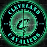 Cleveland Cavaliers Metal Sign Cavs Circle Crest 1
