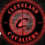 Cleveland Cavaliers Metal Sign Cavs Circle Crest 1